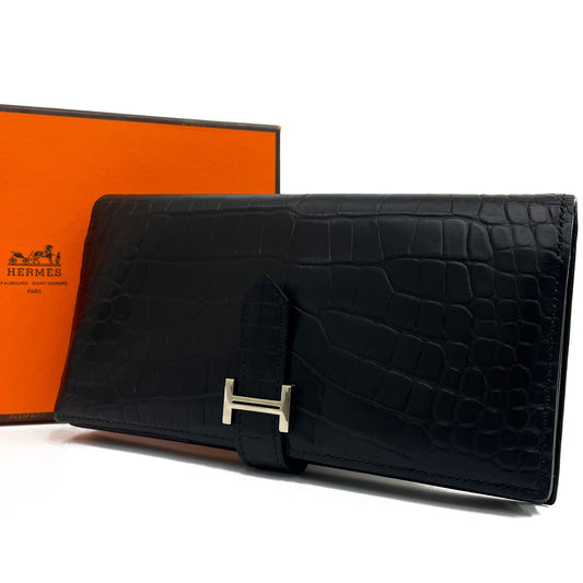 エルメス ベアンスフレ クロコダイル アリゲーターマット