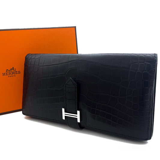 エルメス ベアンスフレ クロコダイル アリゲーターマット