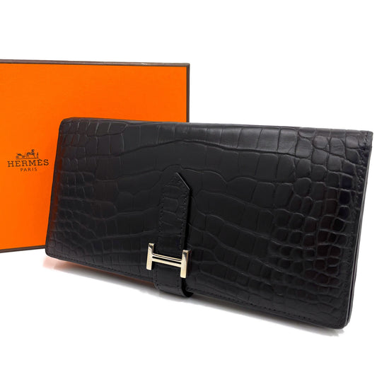 エルメス ベアンスフレ クロコダイル アリゲーターマット