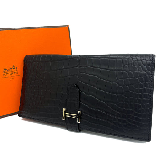 エルメス ベアンクラシック クロコダイル アリゲーターマット