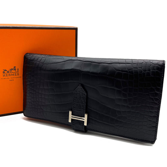 エルメス ベアンクラシック クロコダイル アリゲーターマット