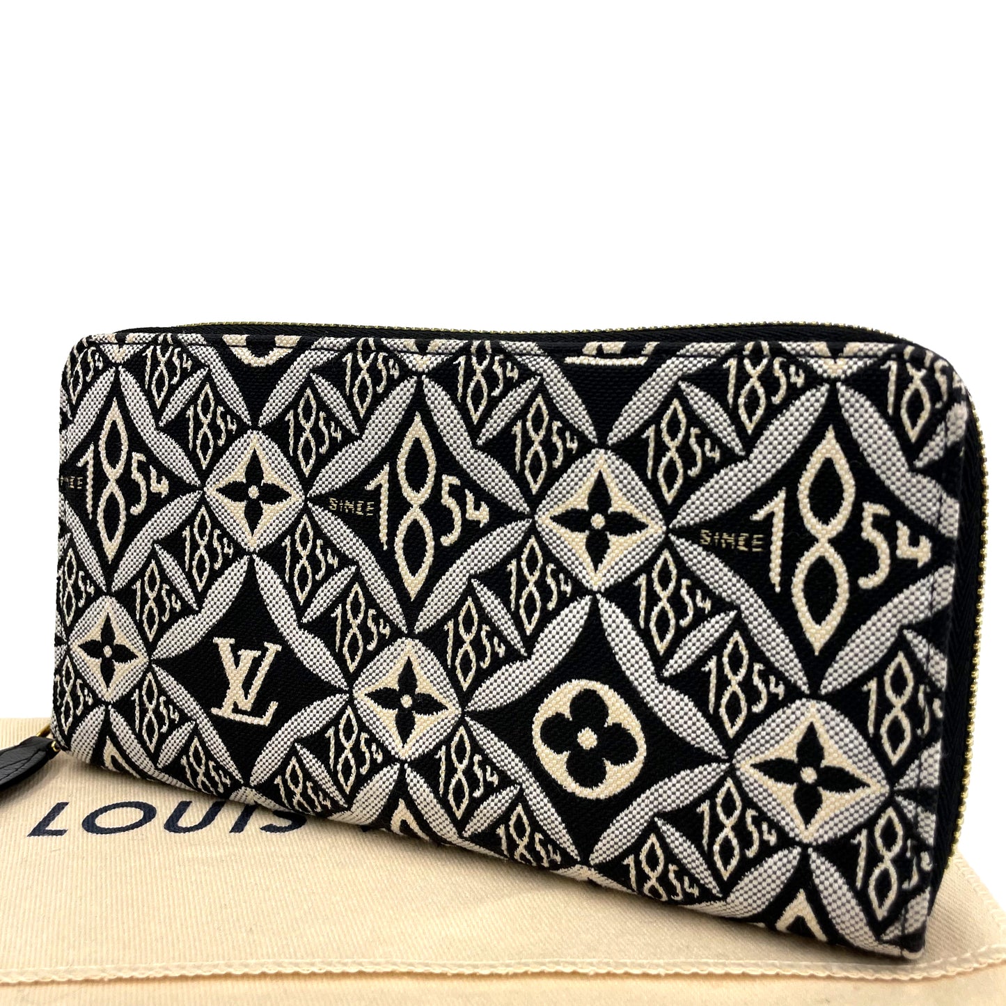 ルイヴィトン モノグラムジャガード SINCE1854 ジッピー 長財布