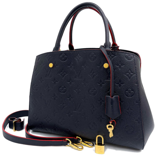 ルイヴィトン モノグラムアンプラント モンテーニュMM 2WAY ハンドバッグ