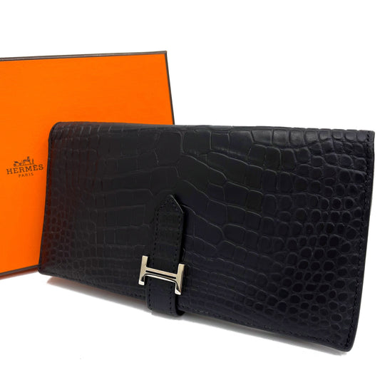 エルメス ベアンクラシック クロコダイル アリゲーターマット