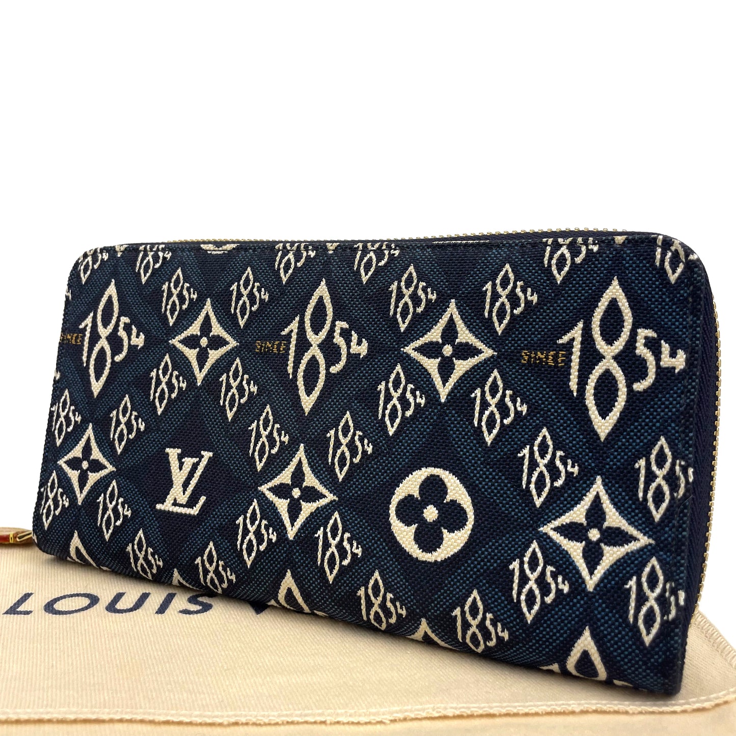 ルイヴィトン モノグラムジャガード SINCE1854 ジッピー 長財布