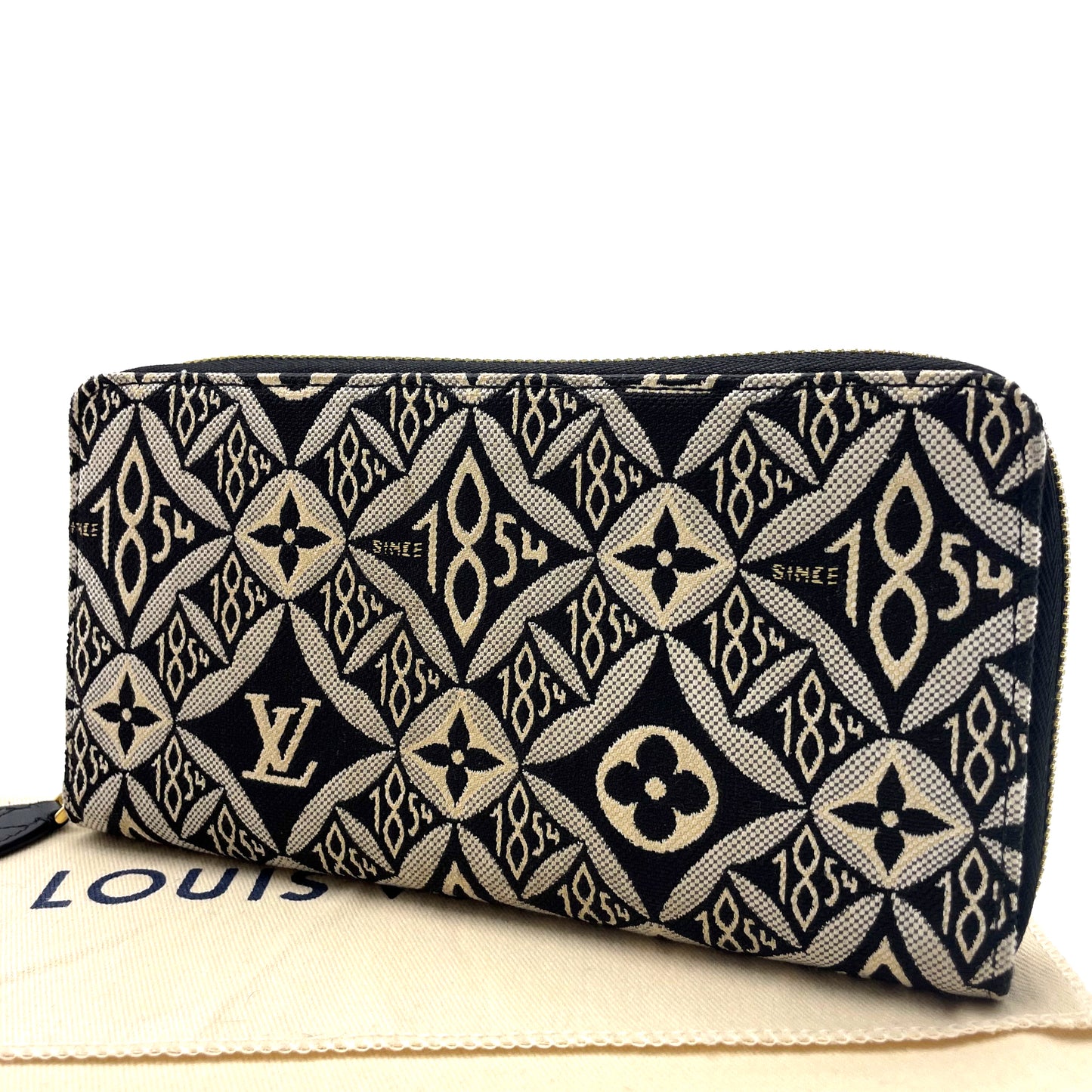 ルイヴィトン モノグラムジャガード SINCE1854 ジッピー 長財布