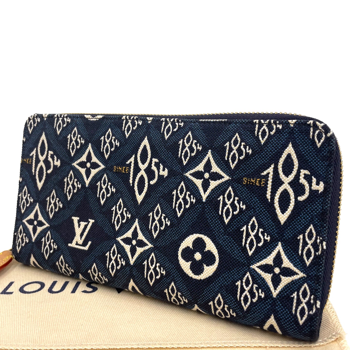 ルイヴィトン モノグラムジャガード SINCE1854 ジッピー 長財布