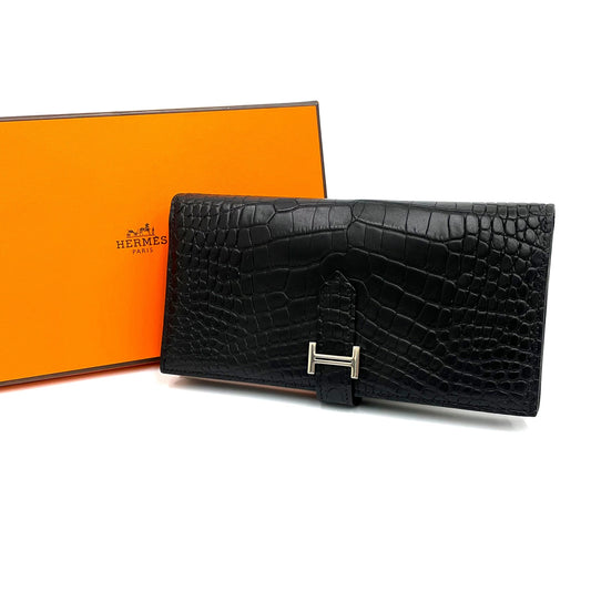 エルメス ベアンスフレ クロコダイル アリゲーターマット