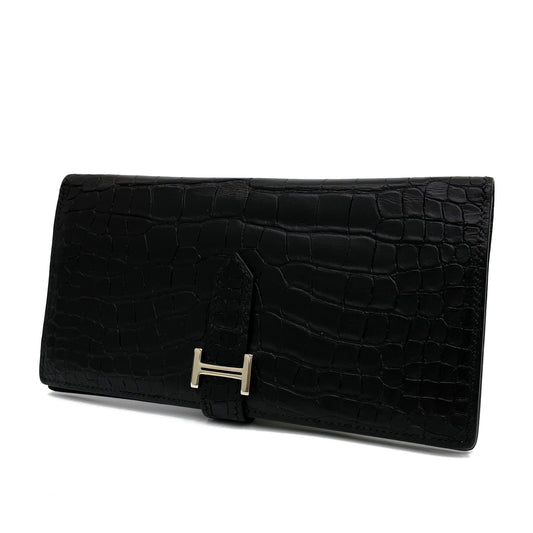 エルメス ベアンクラシック クロコダイル アリゲーターマット