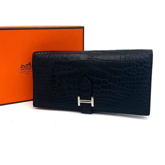 エルメス ベアンクラシック クロコダイル アリゲーターマット