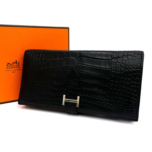 エルメス ベアンスフレ クロコダイル アリゲーターマット