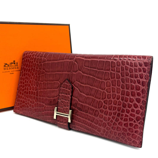 エルメス ベアンクラシック クロコダイル アリゲーターマット