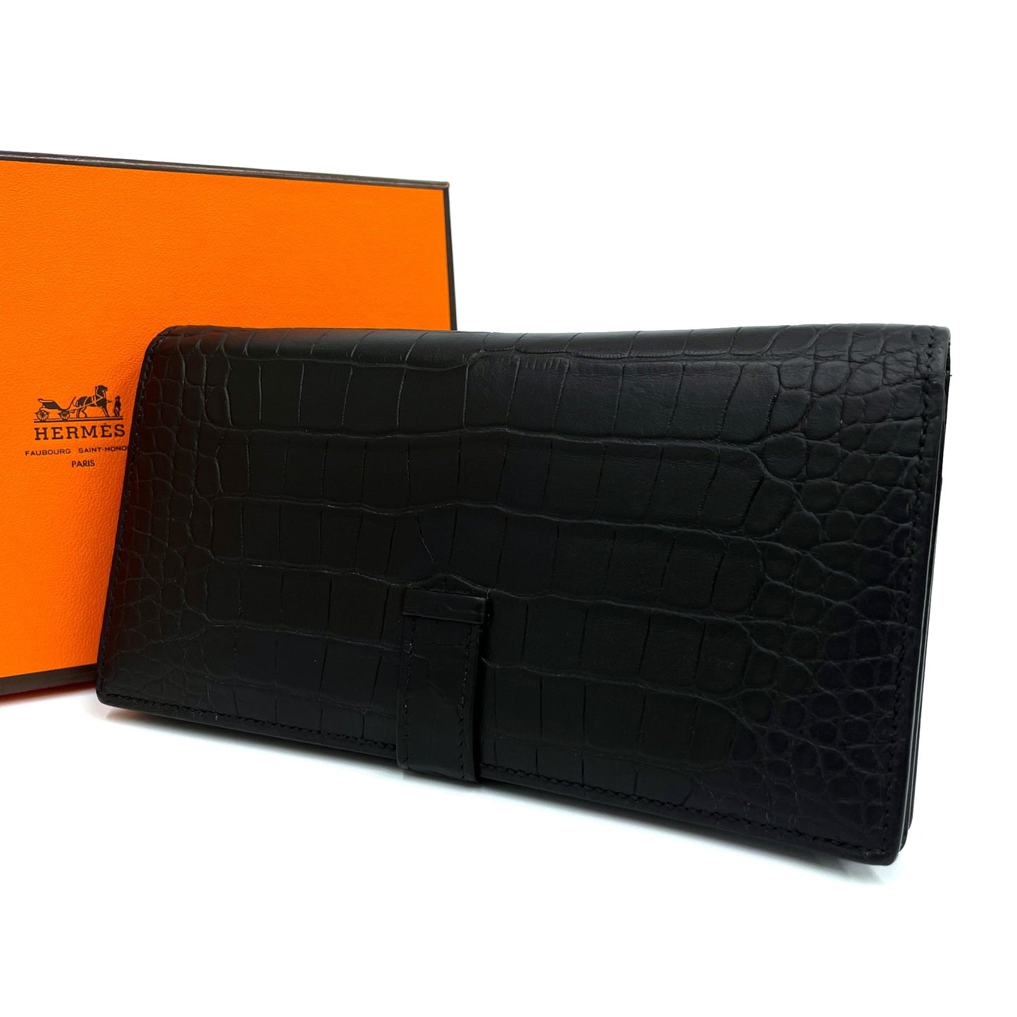 エルメス ベアンスフレ クロコダイル アリゲーターマット