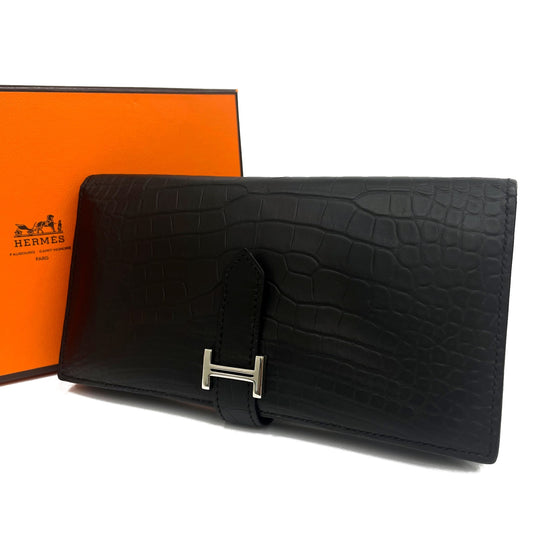 エルメス ベアンスフレ クロコダイル アリゲーターマット