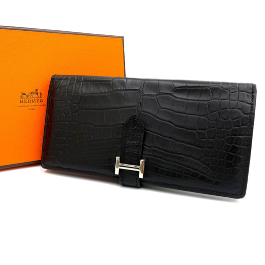 エルメス ベアンクラシック クロコダイル アリゲーターマット