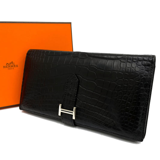 エルメス ベアンスフレ クロコダイル アリゲーターマット