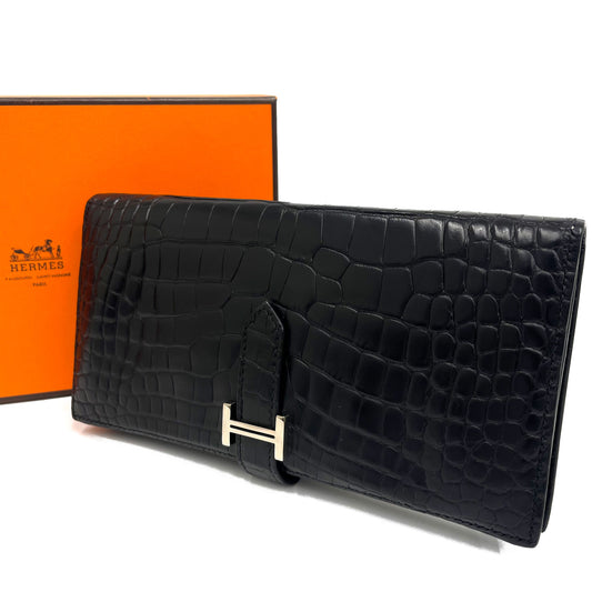 エルメス ベアンスフレ クロコダイル アリゲーターマット