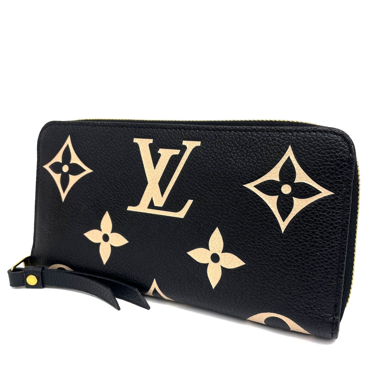 ルイヴィトン モノグラムアンプラント バイカラー ジッピー 長財布