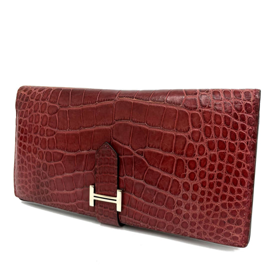 エルメス ベアンクラシック クロコダイル アリゲーターマット