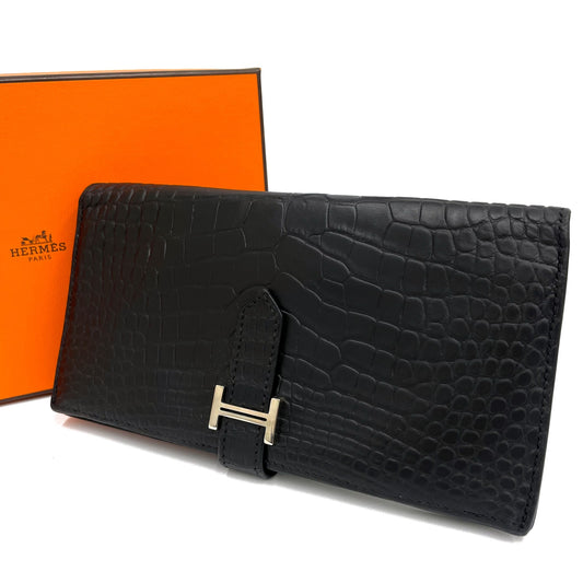 エルメス ベアンクラシック クロコダイル アリゲーターマット