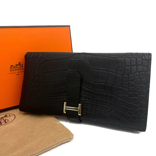 エルメス ベアンスフレ クロコダイル アリゲーターマット