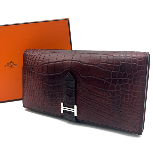 エルメス　ベアンスフレ　クロコダイル　アリゲーター