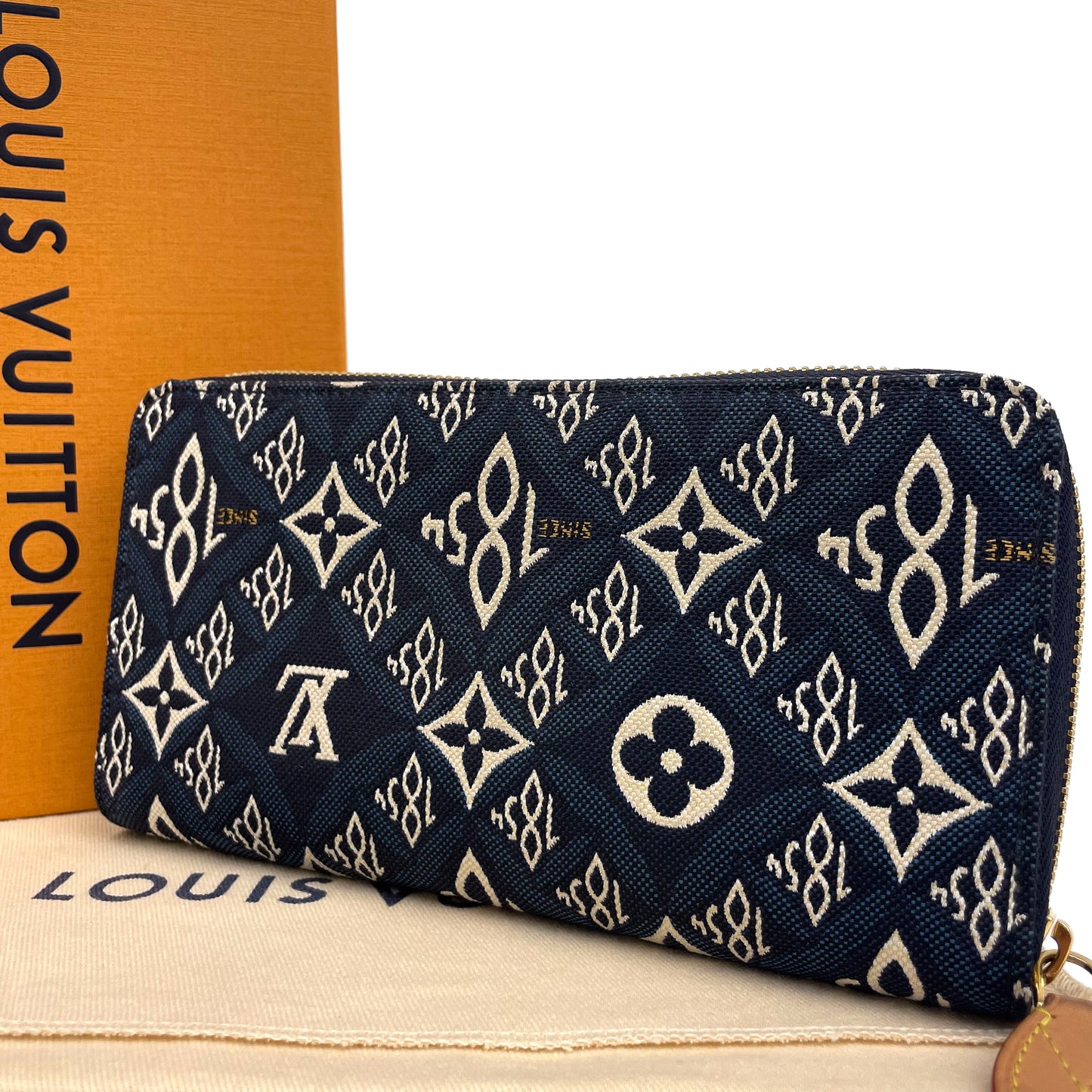 ルイヴィトン　モノグラムジャガード　SINCE1854　ジッピー　長財布