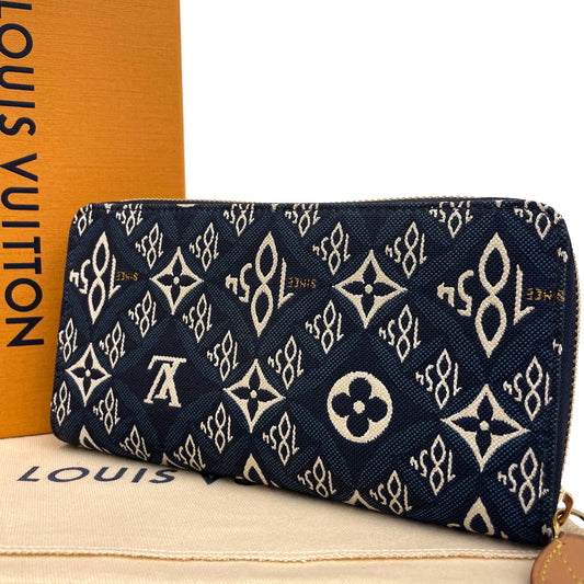 ルイヴィトン　モノグラムジャガード　SINCE1854　ジッピー　長財布