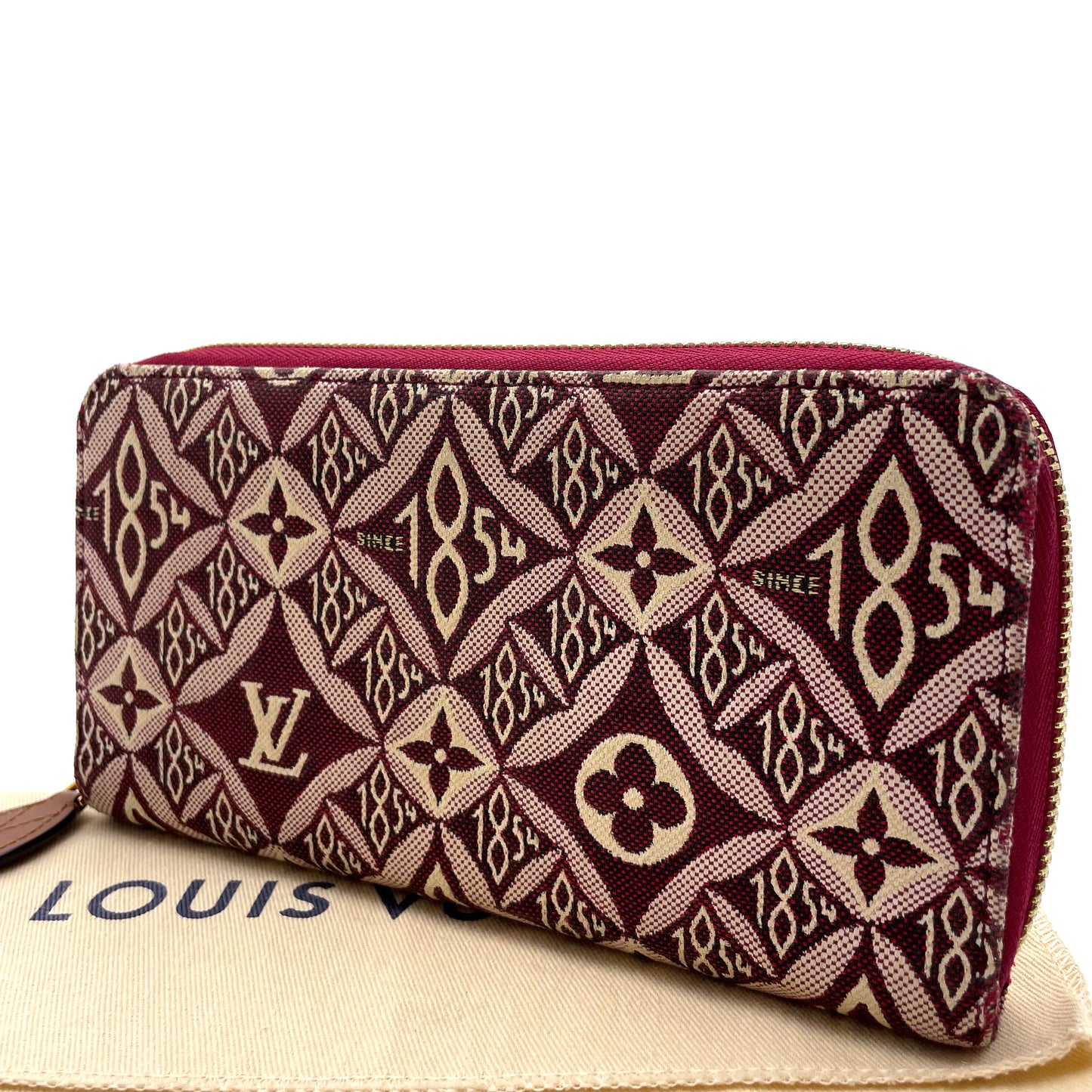 ルイヴィトン　モノグラムジャガード　SINCE1854　ジッピー　長財布