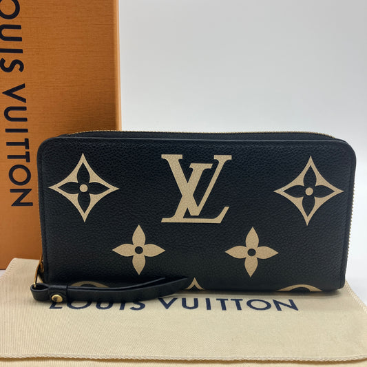 ルイヴィトン モノグラムアンプラント バイカラー ジッピー 長財布